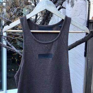 Essentials Fear Of God Womens Brown Sleeveless Tank Top Medium Casual Streetwear